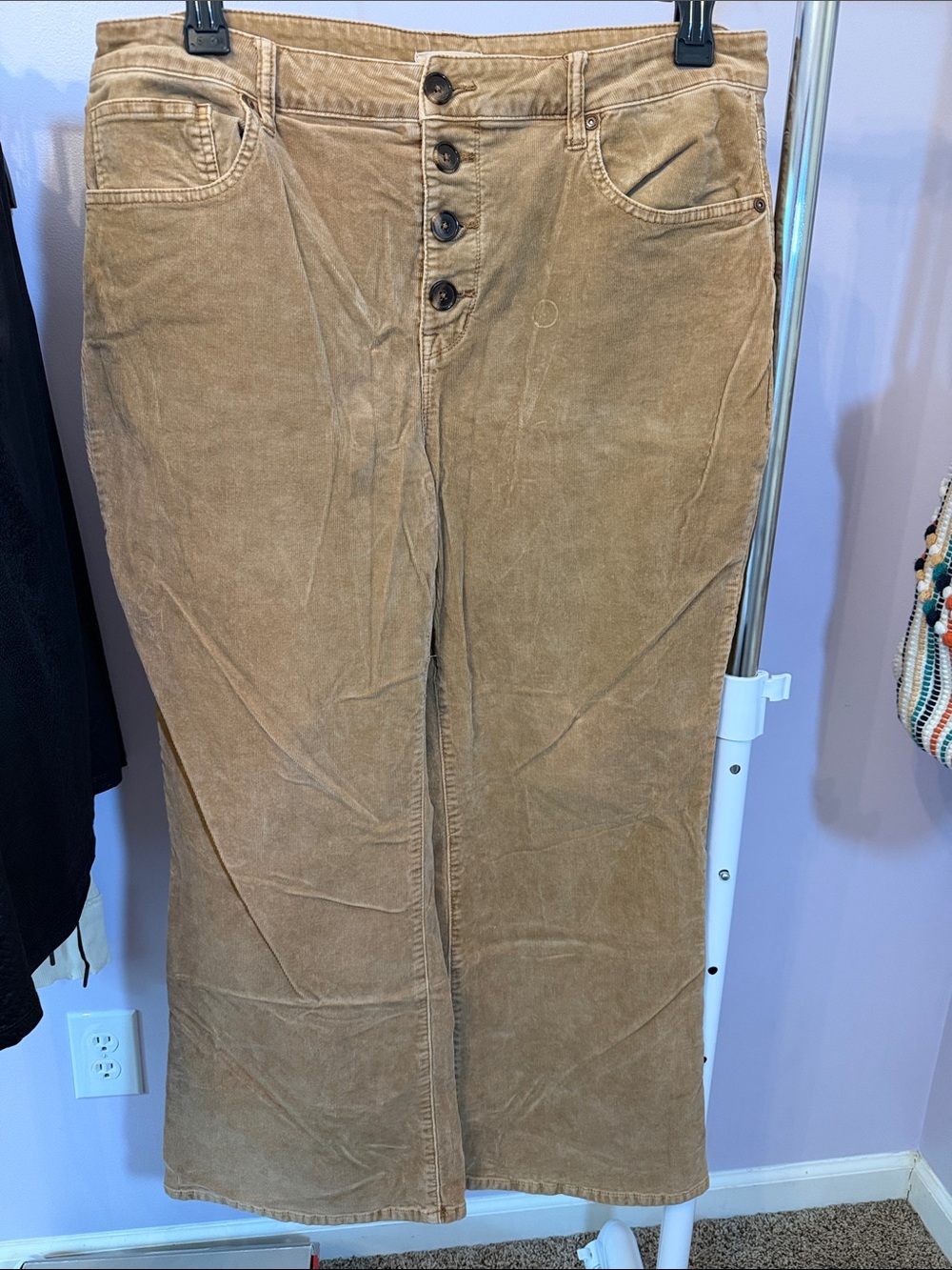 Maurices Corduroy Wide-Leg Pants in Tan